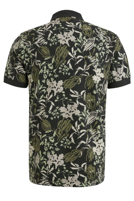 PME legend short sleeve polo printed fine piq